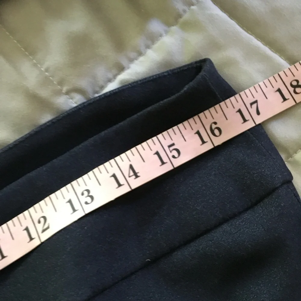 Jessica Riley Black High Waist Slim Cropped Pants Large